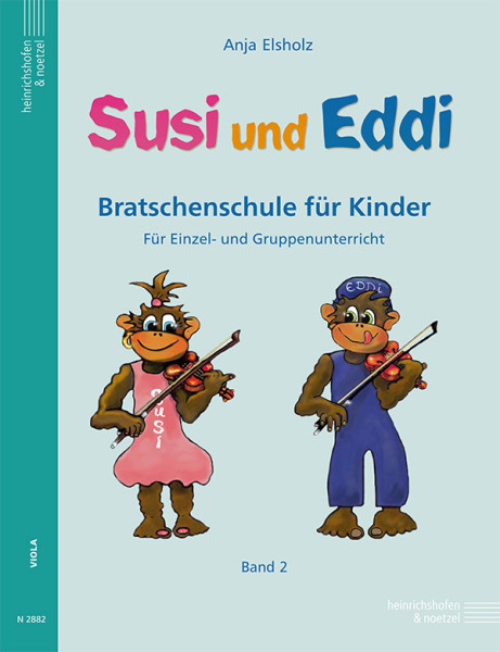 Susi and Eddi viola school | volume 2 | Anja Elsholz | Heinrichshofen publishing house