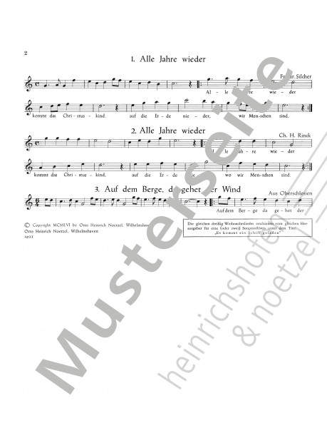 The recorder booklet for Christmas