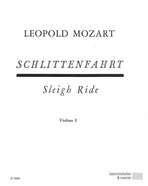 Sleigh Ride | Leopold Mozart | Heinrichshofen publishing house