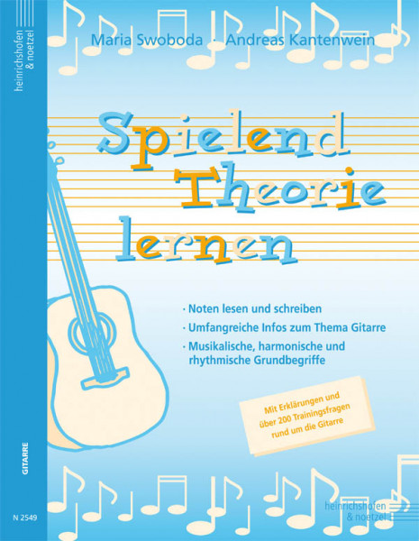 Learning theory playfully | Guitar | Maria Swoboda, Andreas Kantenwein | Heinrichshofen publishing house