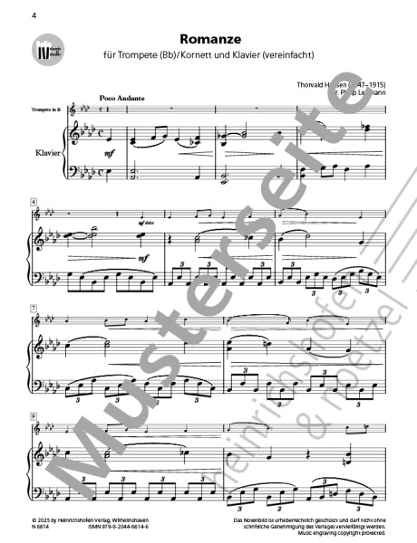 Romance | Thorvald Hansen | Heinrichshofen publishing house